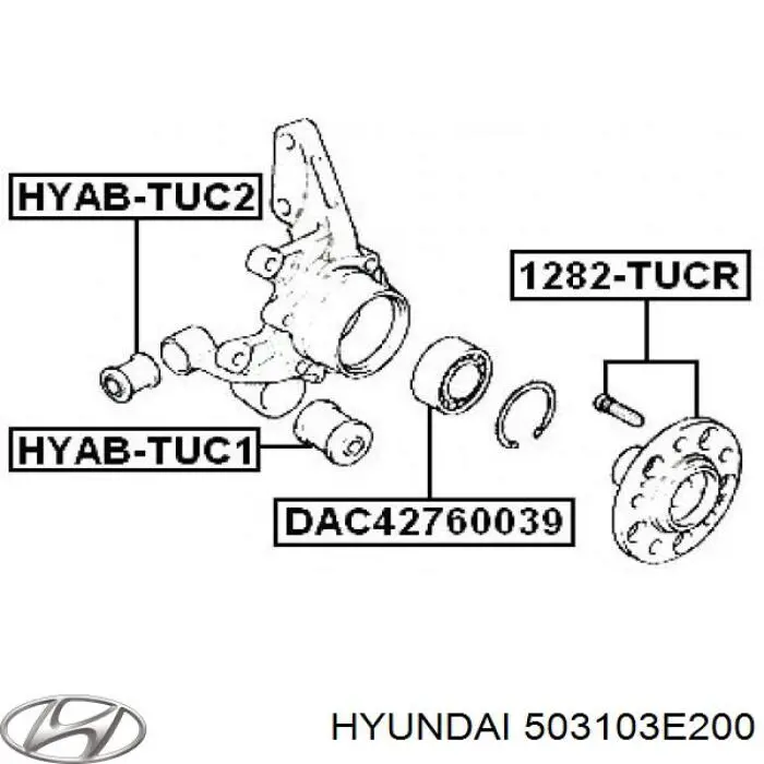 Подшипник ступицы 503103E200 Hyundai/Kia