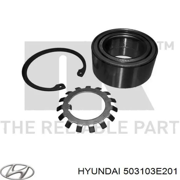 Комплект подшипника ступицы колеса Hyundai/Kia 503103E201 цена, от 17.73 USD