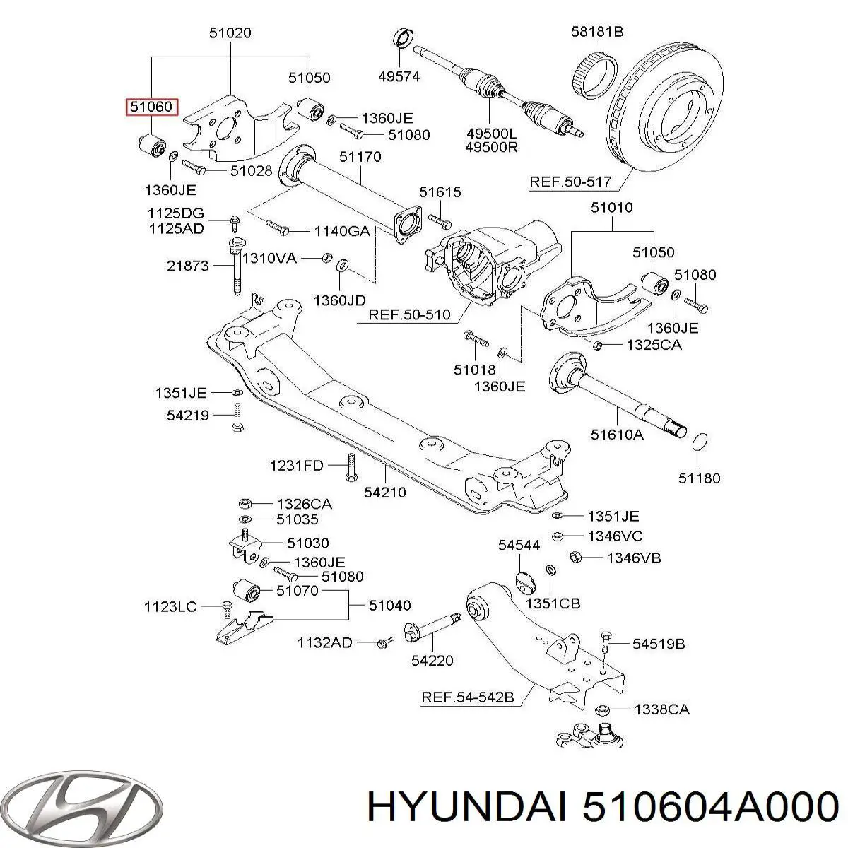  510604A000 Hyundai/Kia