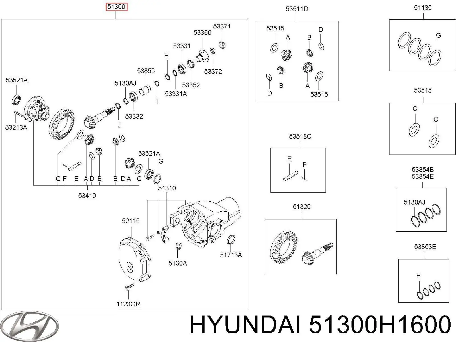  Hyundai/Kia 51300H1600 цена, от 838.73 USD