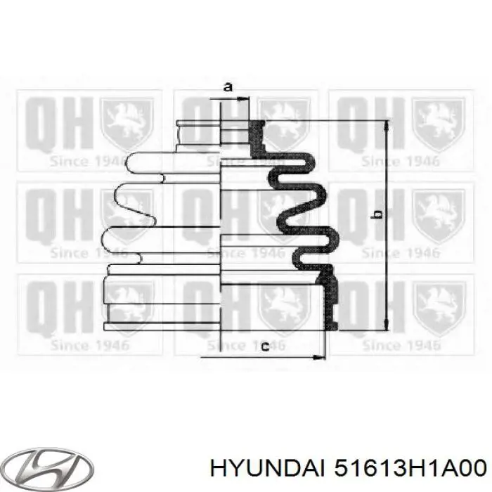 Пыльник ШРУСа наружный 51613H1A00 Hyundai/Kia