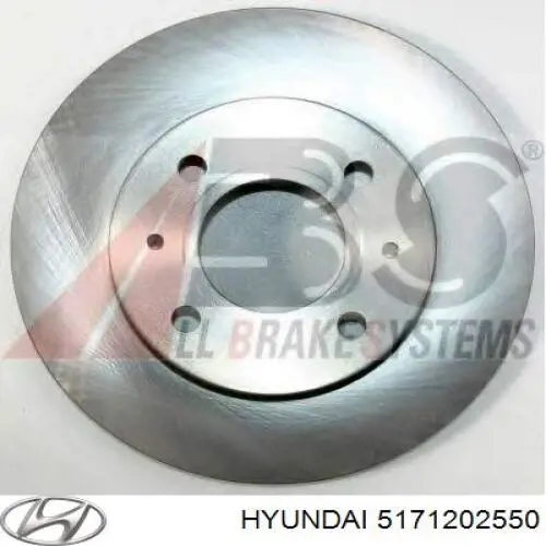 5171202550 Hyundai/Kia диск тормозной передний