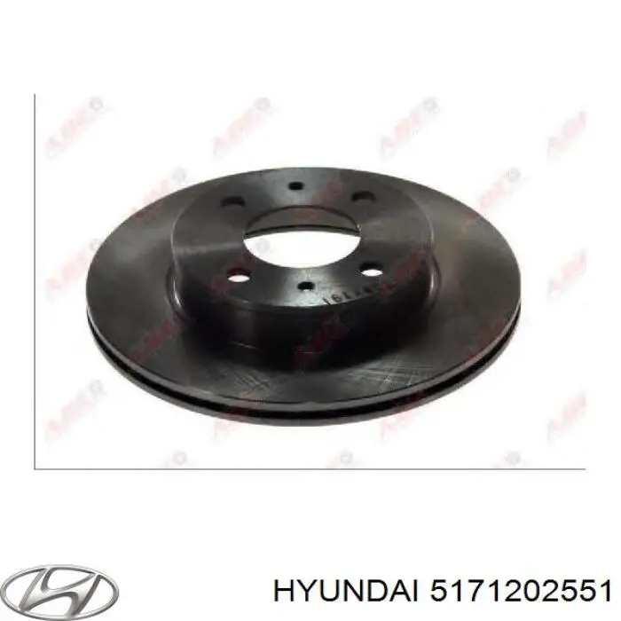 5171202551 Hyundai/Kia диск тормозной передний