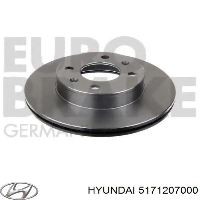 Передние тормозные диски 5171207000 Hyundai/Kia