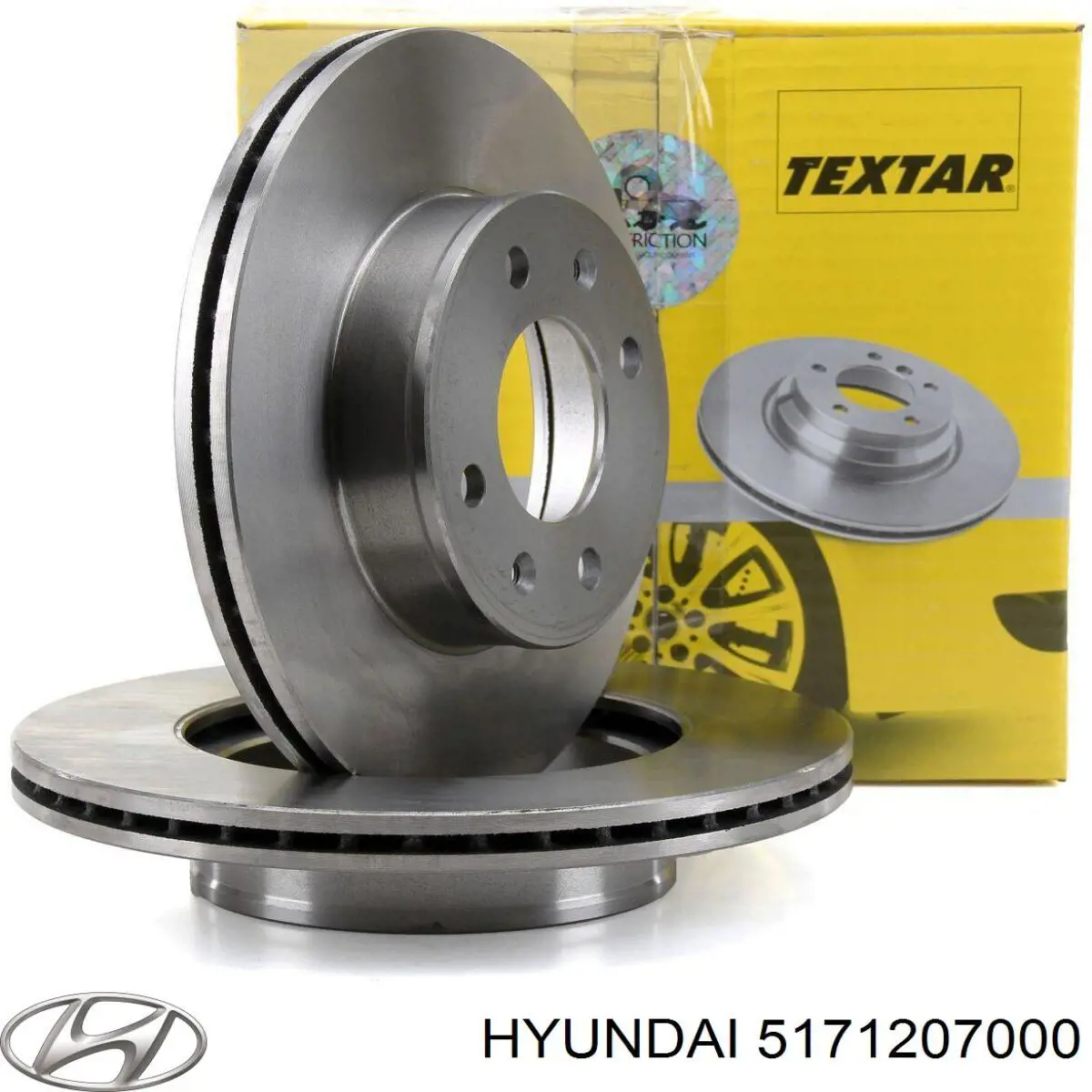 Передние тормозные диски 5171207000 Hyundai/Kia