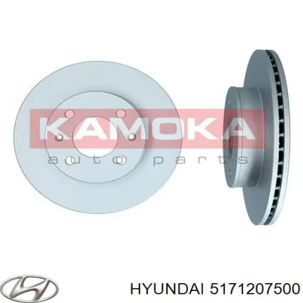 Передние тормозные диски 5171207500 Hyundai/Kia