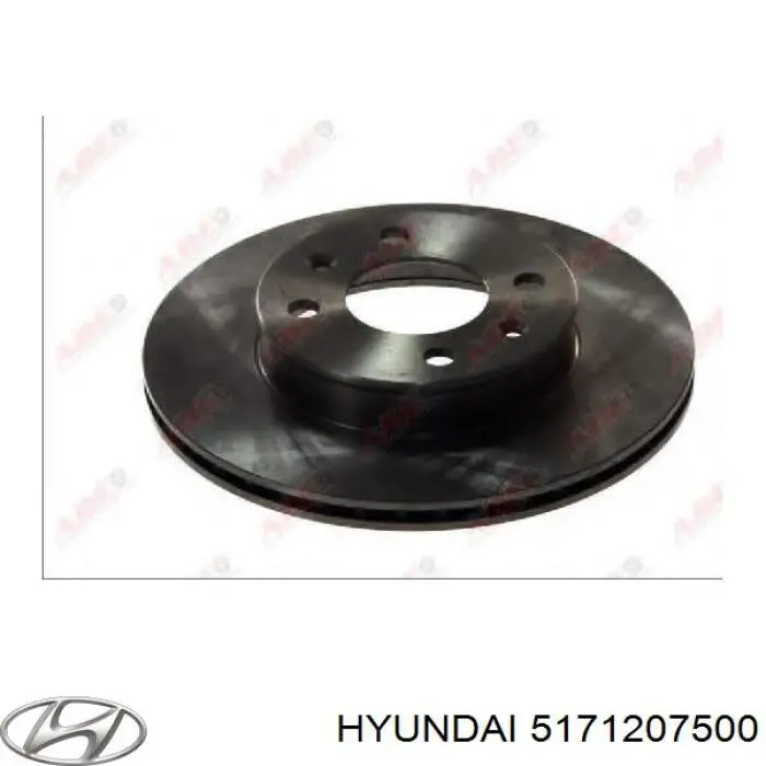 5171207500 Hyundai/Kia диск тормозной передний