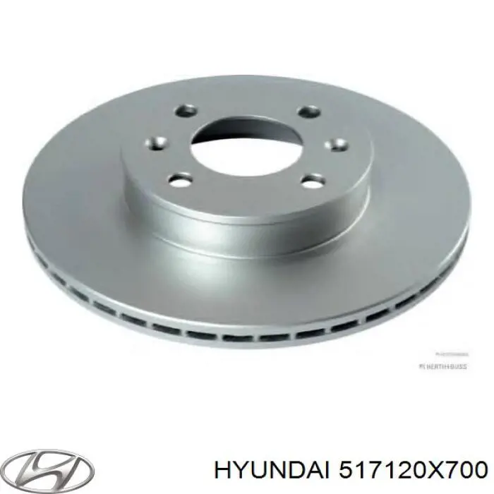 Freno de disco delantero 517120X700 Hyundai/Kia