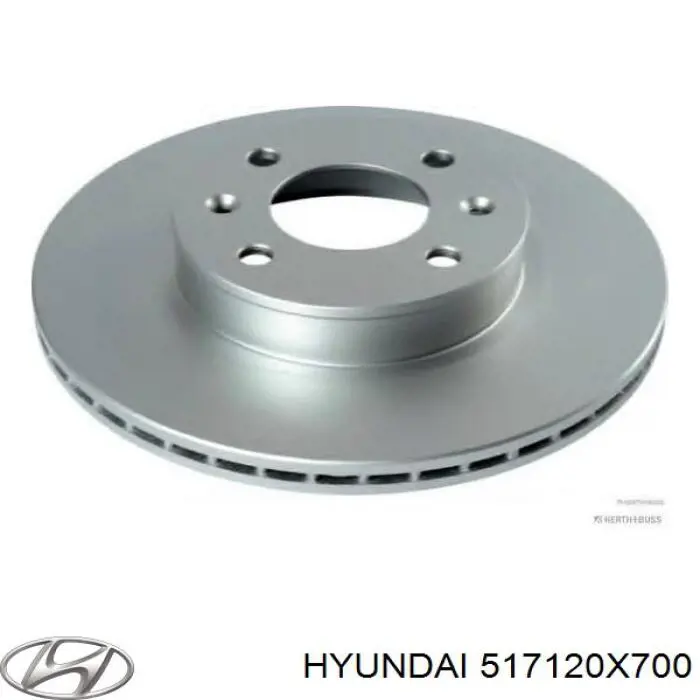Тормоз дисковый передний Hyundai/Kia 517120X700 цена, от 40.00 USD