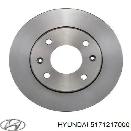 Передние тормозные диски 5171217000 Hyundai/Kia