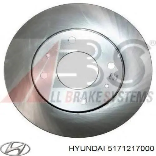 Передние тормозные диски 5171217000 Hyundai/Kia