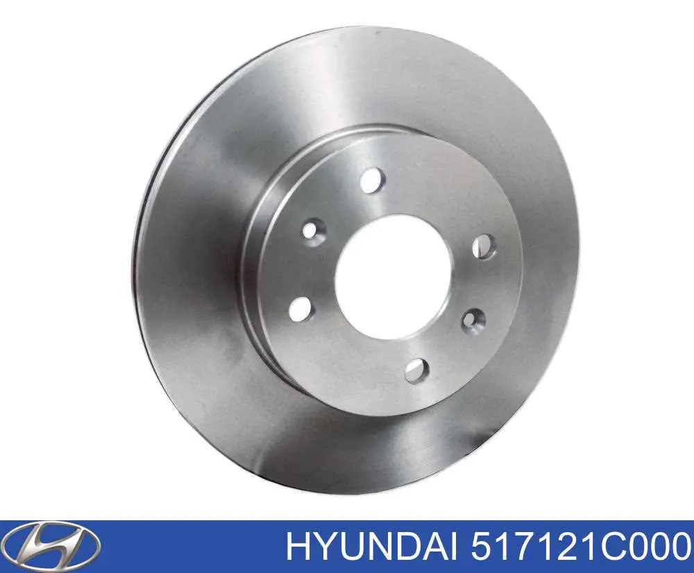 517121C000 Hyundai/Kia disco do freio dianteiro