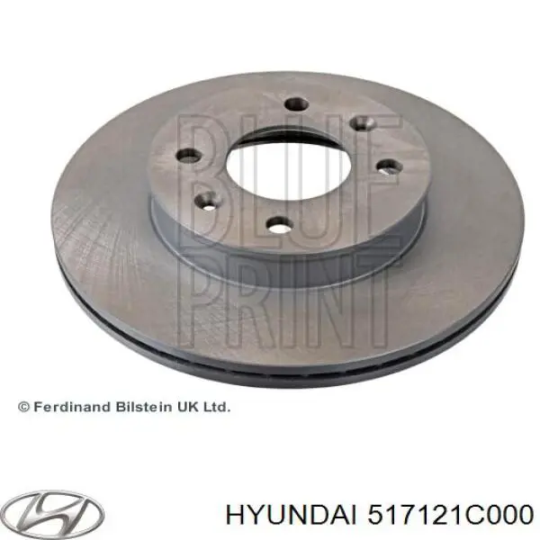 Тормоз дисковый передний Hyundai/Kia 517121C000 цена, от 36.88 USD