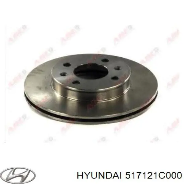 Передние тормозные диски 517121C000 Hyundai/Kia