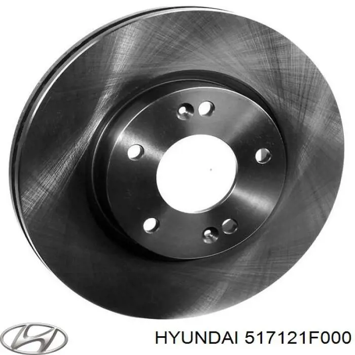 517121F000 Hyundai/Kia disco do freio dianteiro