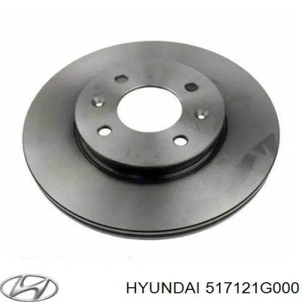 Передний тормозной диск Hyundai/Kia 517121G000