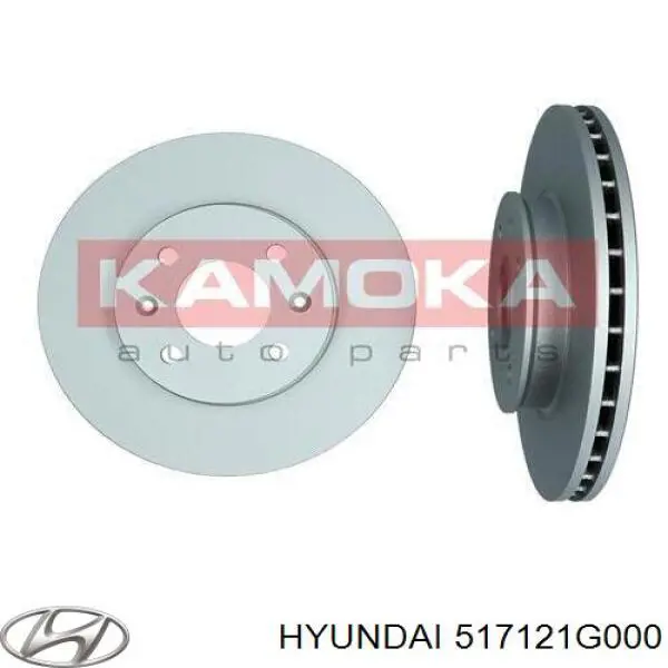517121G000 Hyundai/Kia Диск тормозной передний