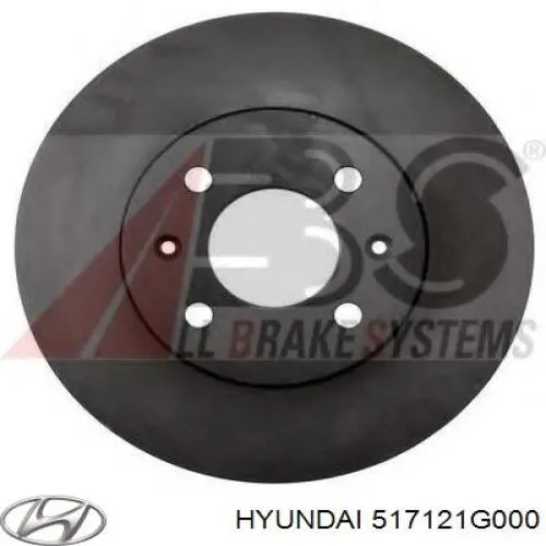 Купить 517121G000 Hyundai/Kia Ротор тормозной
