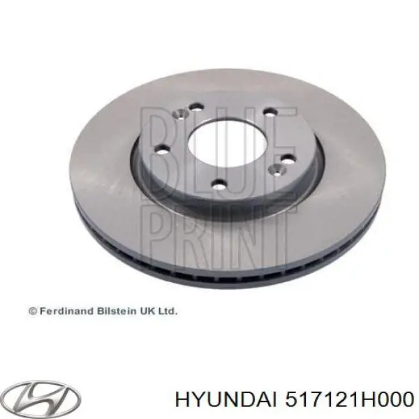 517121H000 Hyundai/Kia disco do freio dianteiro