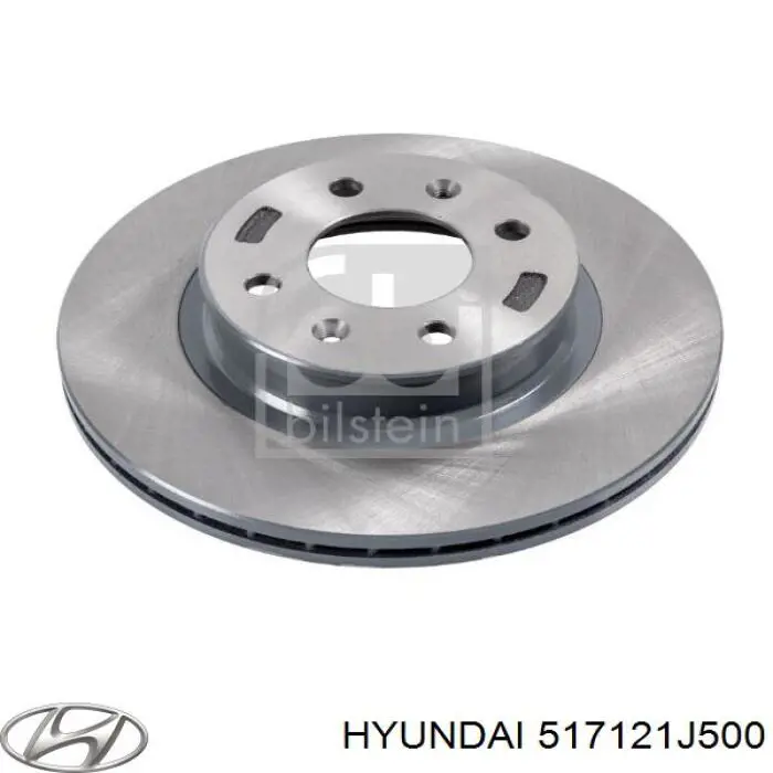 Передние тормозные диски 517121J500 Hyundai/Kia
