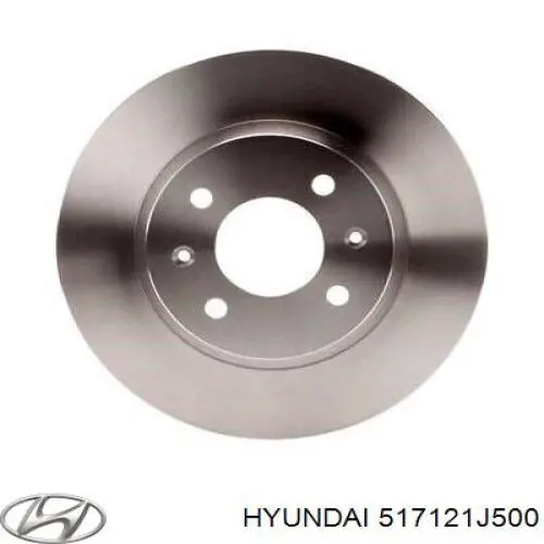 Передние тормозные диски 517121J500 Hyundai/Kia