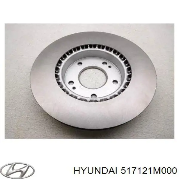 517121M000 Hyundai/Kia тормозные диски