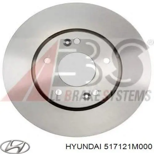 Купить 517121M000 Hyundai/Kia Ротор тормозной
