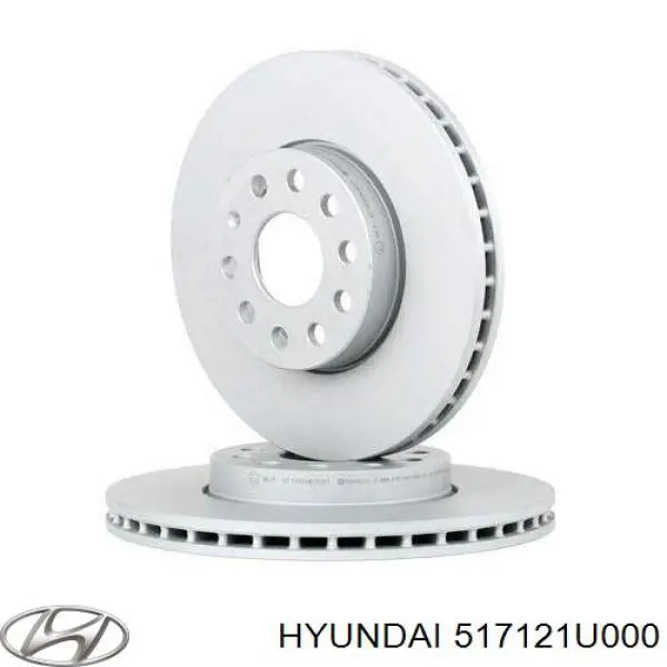 517121U000 Hyundai/Kia disco do freio dianteiro