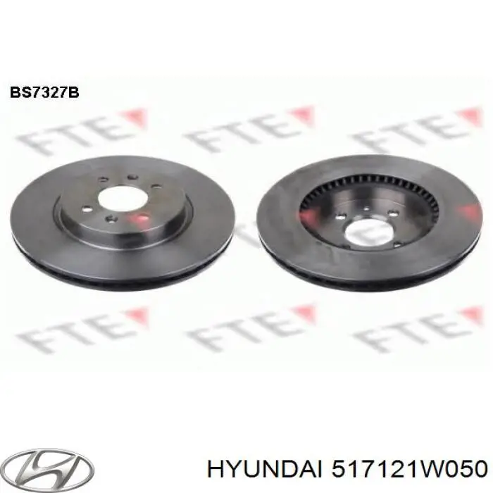 517121W050 Hyundai/Kia диск тормозной передний
