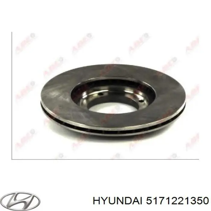5171221350 Hyundai/Kia диск тормозной передний