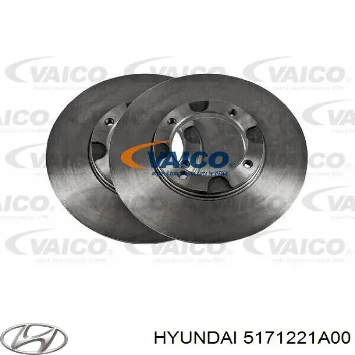 Передние тормозные диски 5171221A00 Hyundai/Kia