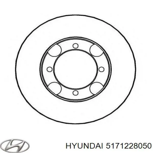 5171228050 Hyundai/Kia Диск тормозной передний
