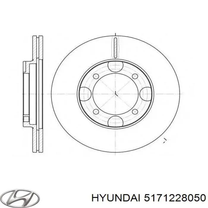 Тормоз дисковый передний Hyundai/Kia 5171228050 цена, от 26.01 USD
