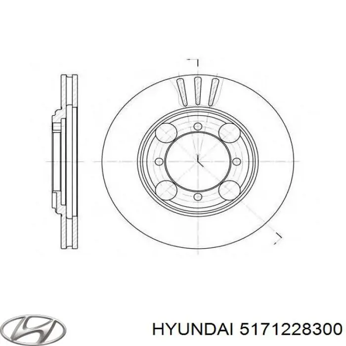 Тормоз дисковый передний Hyundai/Kia 5171228300 цена, от 26.08 USD