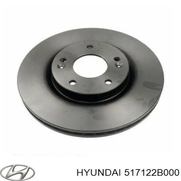 Передние тормозные диски 517122B000 Hyundai/Kia