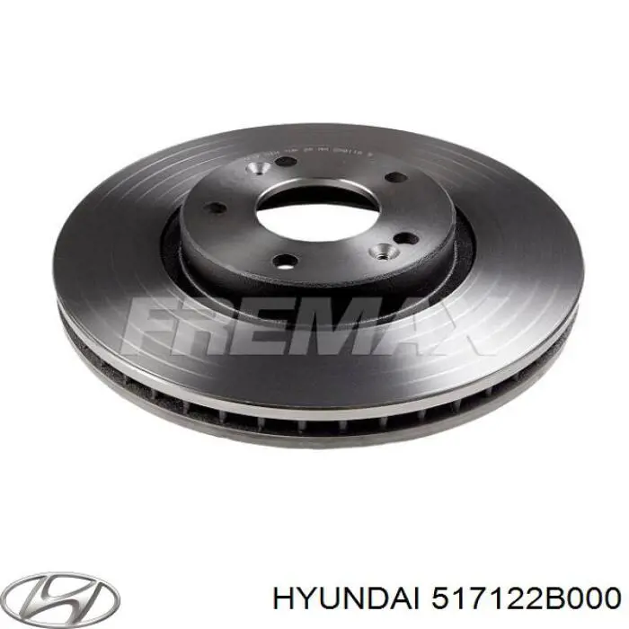 Передние тормозные диски 517122B000 Hyundai/Kia