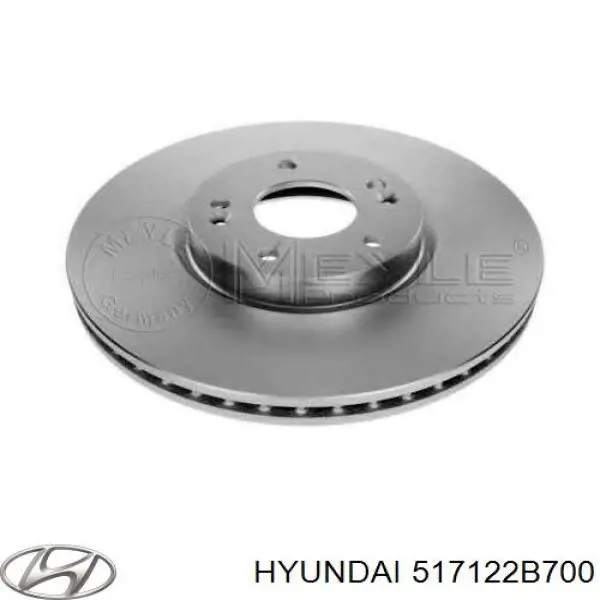 Тормоз дисковый передний Hyundai/Kia 517122B700 цена, от 16.53 USD