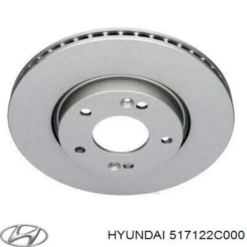 Тормоз дисковый передний Hyundai/Kia 517122C000 цена, от 12.67 USD