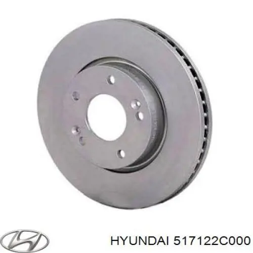 Диск гальмівний передній 517122C000 Hyundai/Kia