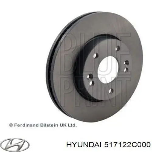 Купить 517122C000 Hyundai/Kia Ротор тормозной