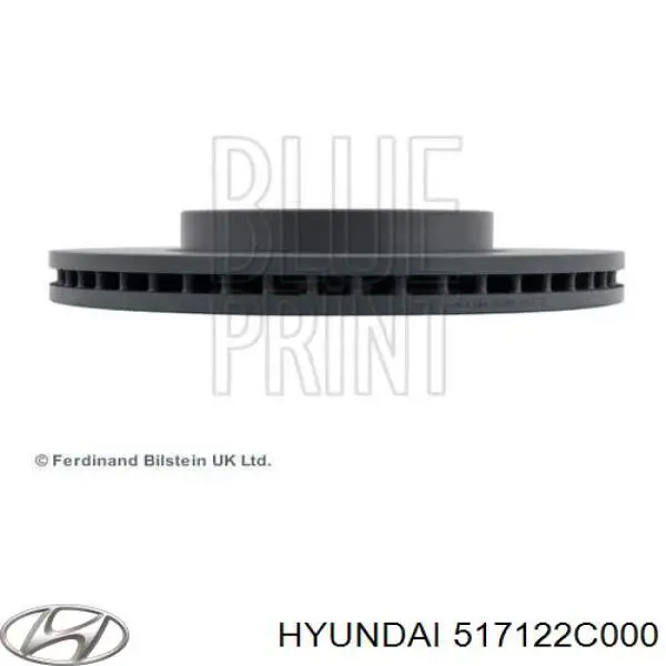Передние тормозные диски 517122C000 Hyundai/Kia