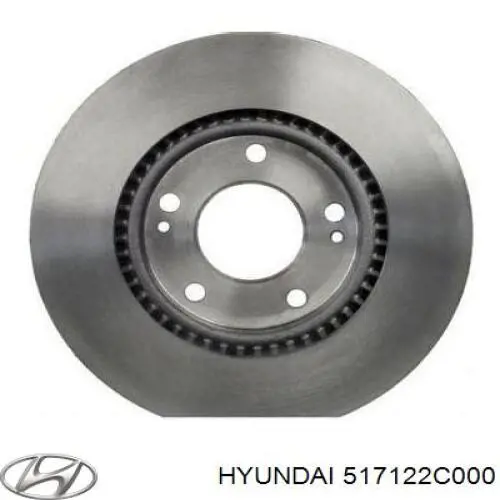 Передний тормозной диск Hyundai/Kia 517122C000