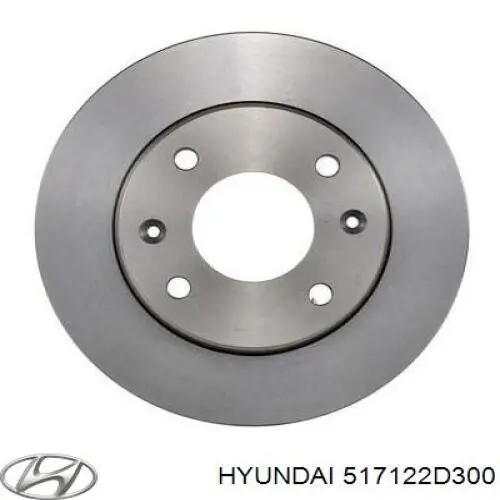 Передние тормозные диски 517122D300 Hyundai/Kia