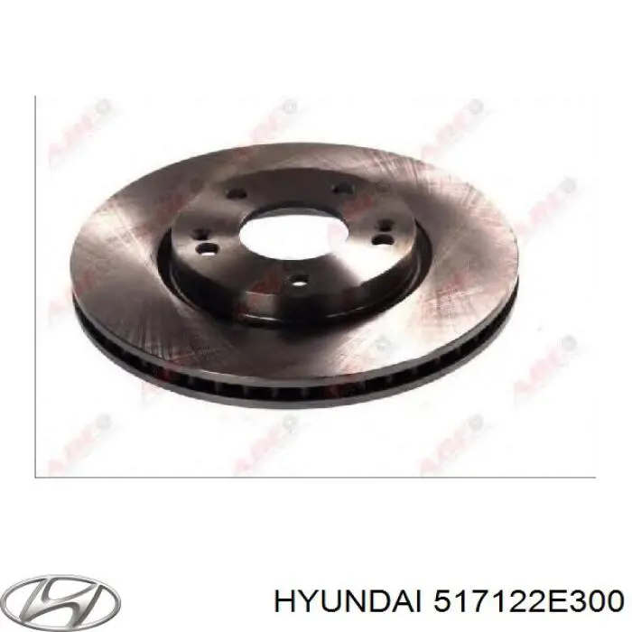 517122E300 Hyundai/Kia диск тормозной передний