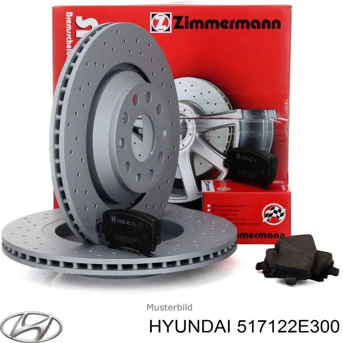 Передний тормозной диск Hyundai/Kia 517122E300