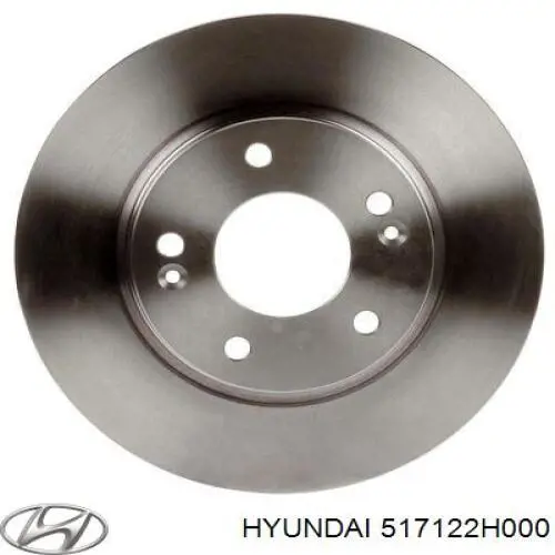 Передние тормозные диски 517122H000 Hyundai/Kia