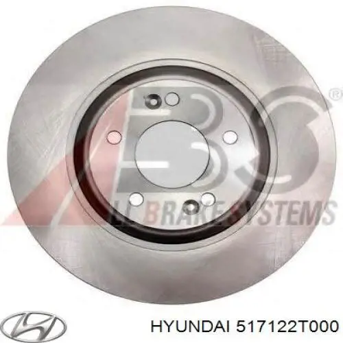Тормоз дисковый передний Hyundai/Kia 517122T000 цена, от 19.00 USD