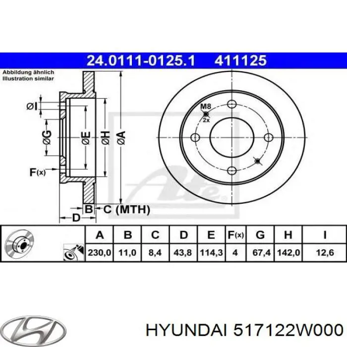 Передние тормозные диски SD1091 Sangsin