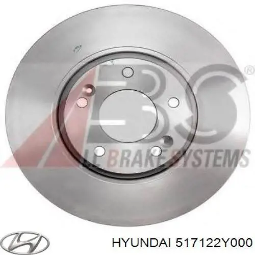 Тормоз дисковый передний Hyundai/Kia 517122Y000 цена, от 25.34 USD