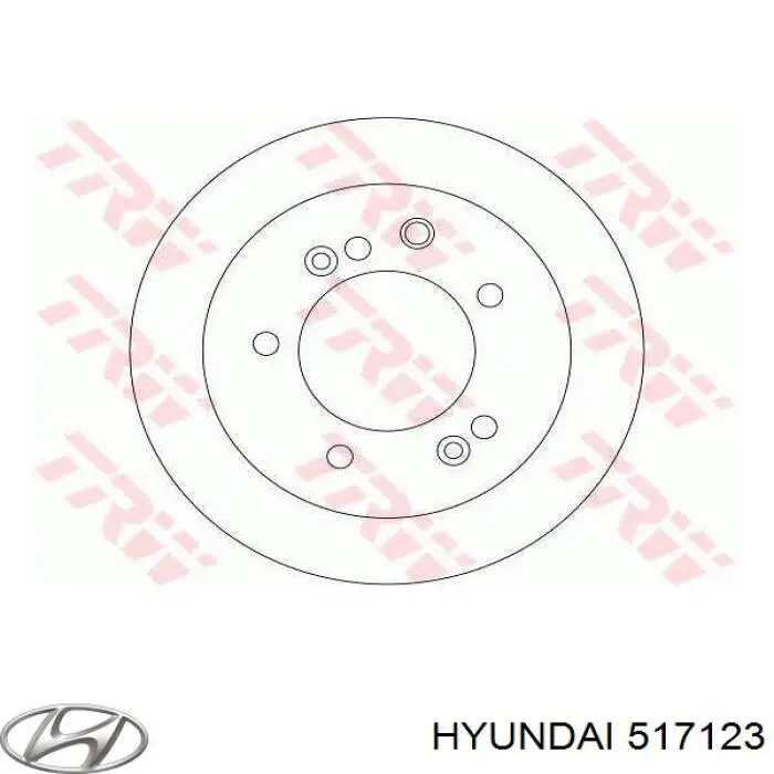 517123 Hyundai/Kia тормозные диски